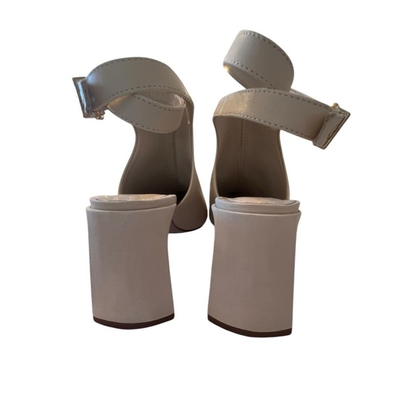 Schutz Women’s Kala Leather Cutout Pumps in Eggshell in size 6 - Picture 6 of 8